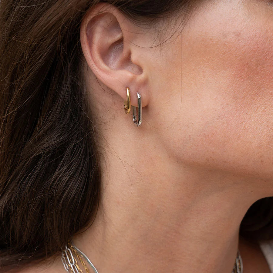 Link-Up Gold Hoop Huggies - Medium