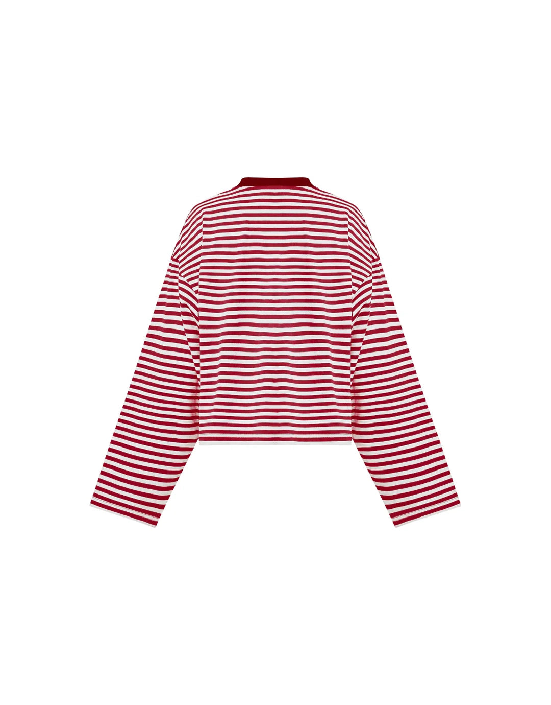 Bloom Long Sleeve Top - Wine Stripe