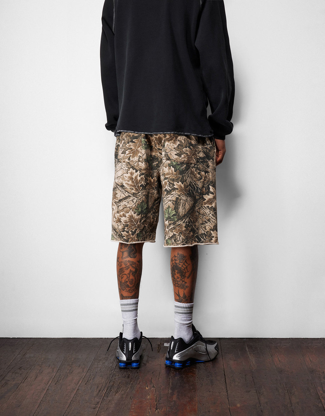 Butter Goods Fleece Shorts - Forest Camo | Wally NZ