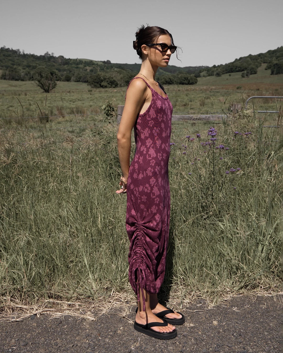Afends Marin - Maxi Dress - Port | Wally NZ