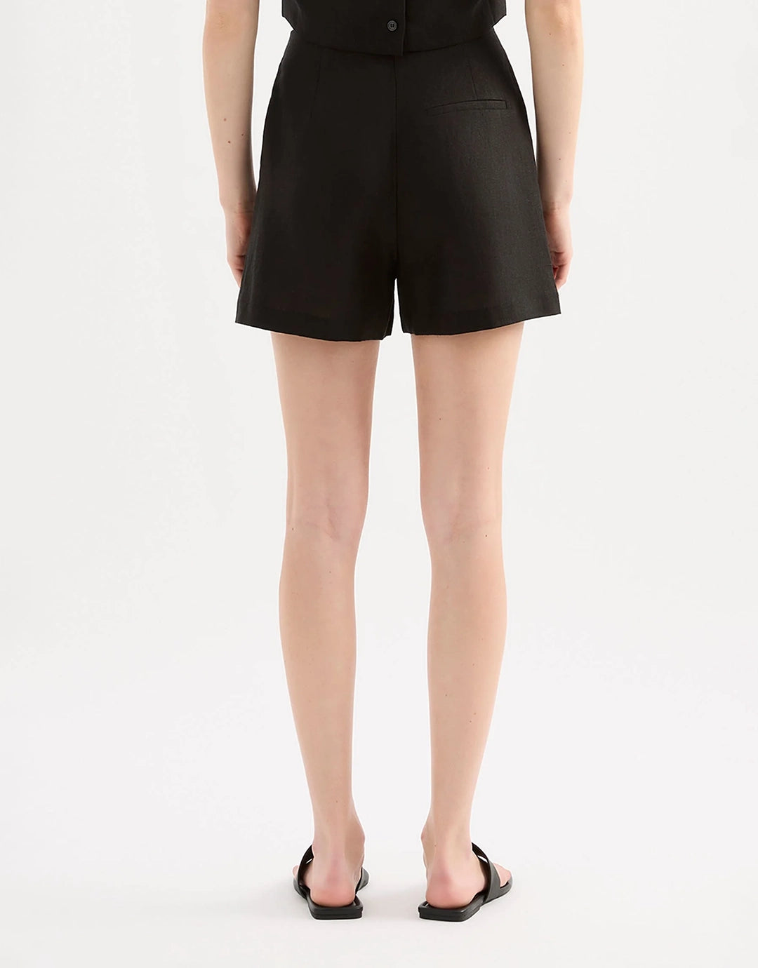 Marli Linen Short - Black