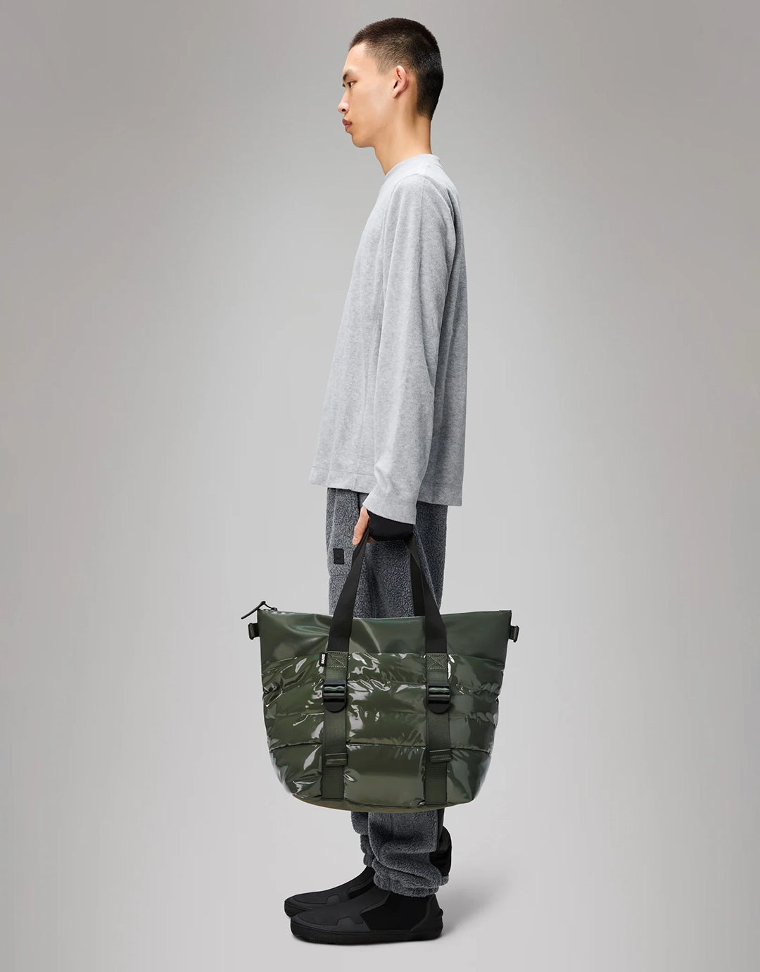 Puffer Mix Tote Bag Mini W3 - Swamp