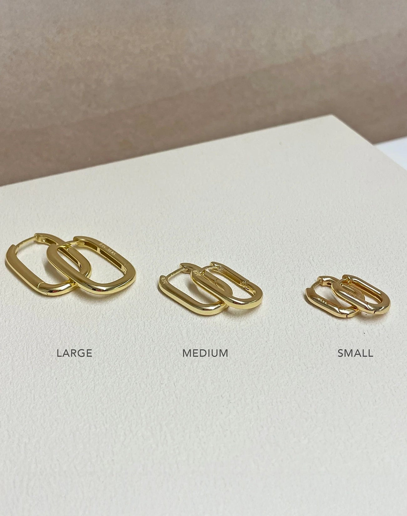 Link-Up Gold Hoop Huggies - Medium