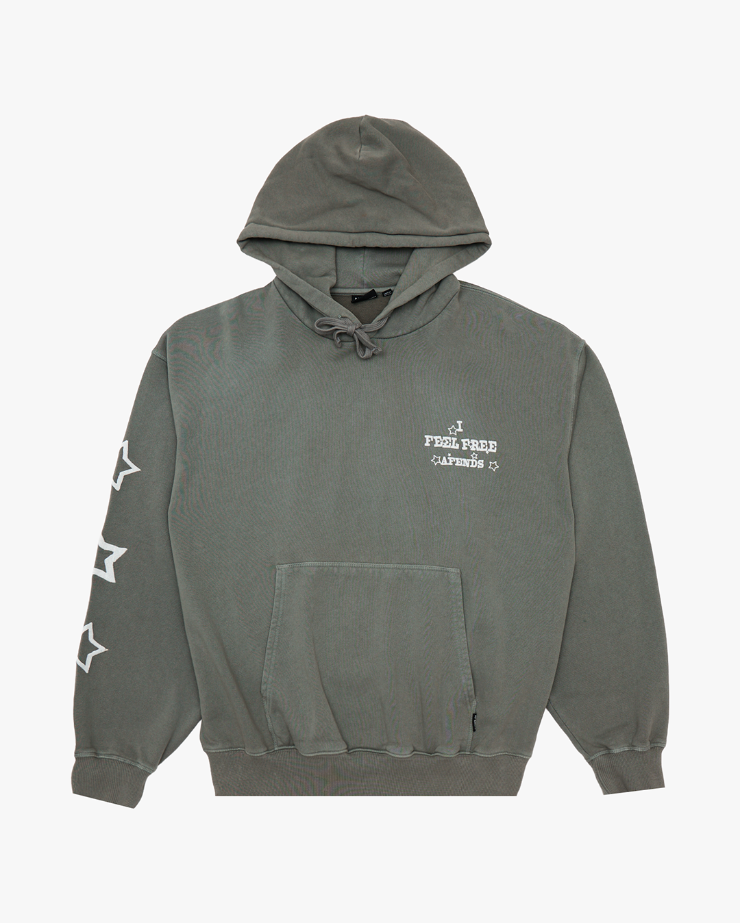 Afends - AFENDS スウェット　グレー Afends Sonoran - Boxy Pull On Hood - Washed Sycamore | Wally NZ