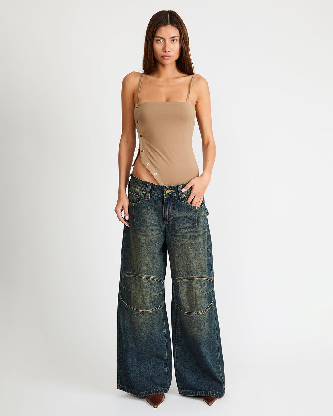 00 Mega Baggy Denim Jeans - Riley - Abrand
