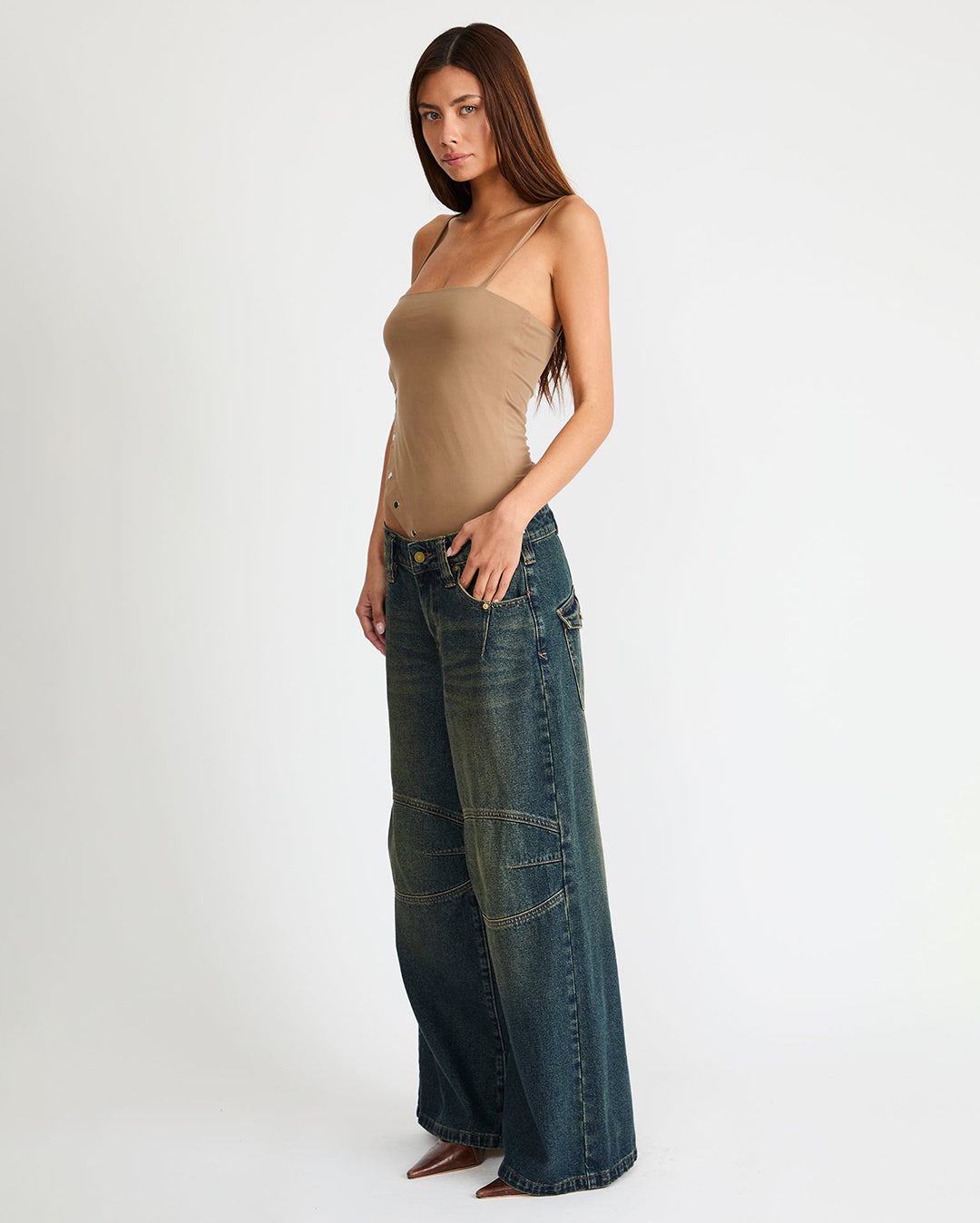 00 Mega Baggy Denim Jeans - Riley - Abrand