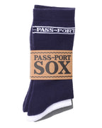 Hi Sox 3 Pack Socks - Navy/White/Grey by Pass-Port