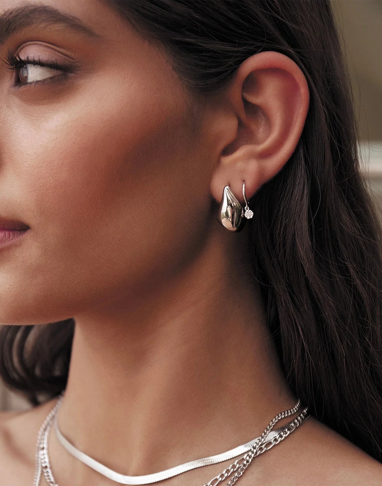 Delphine Silver Earrings