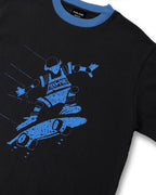 Cloncurry Ringer Tee - Black by Pass-Port - view 2