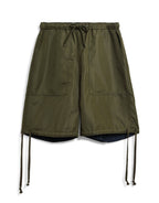 Military Reversible Shorts - Olive by Taion - view 3