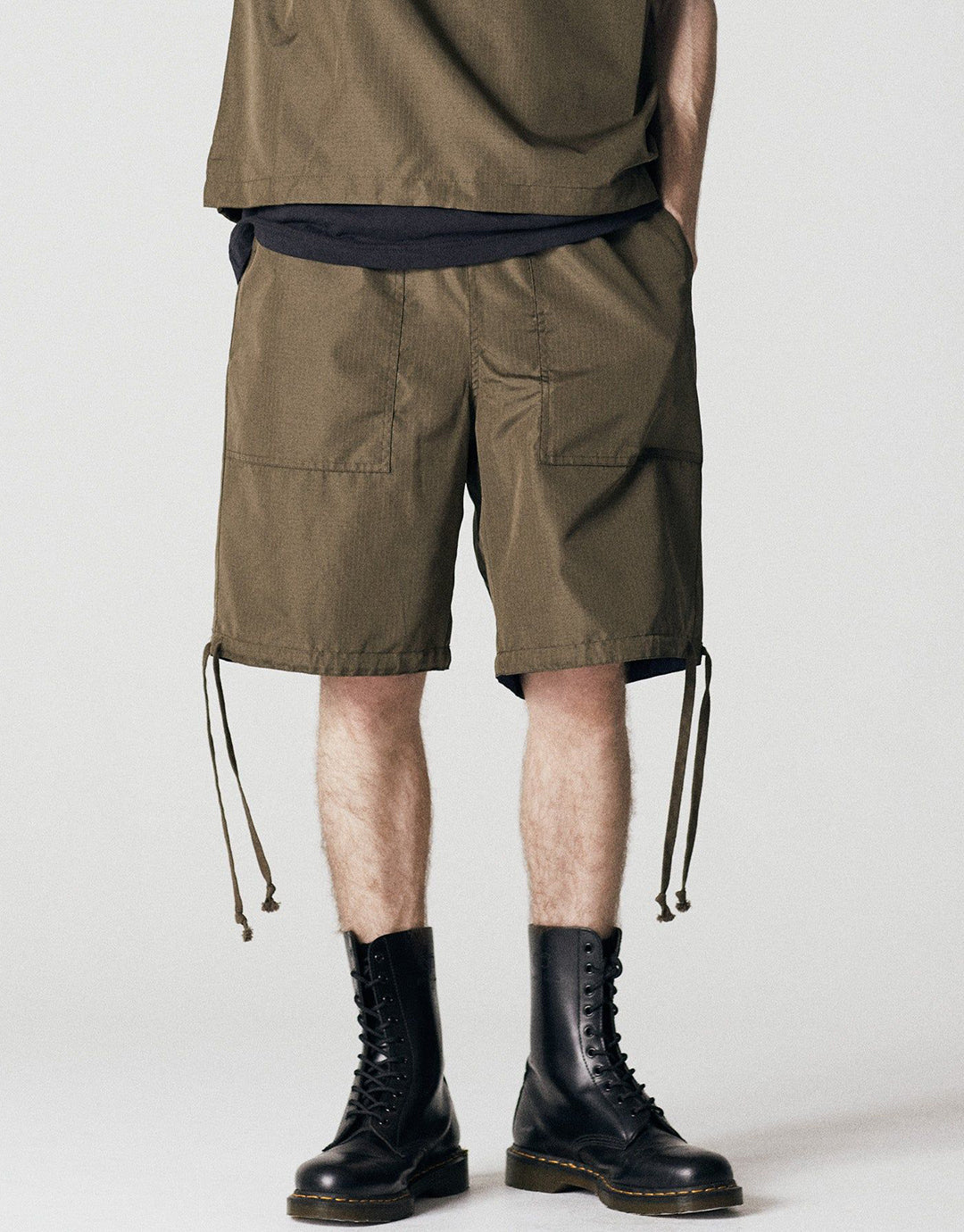 Military Reversible Shorts - Olive