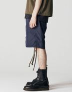 Military Reversible Shorts - Olive by Taion - view 6