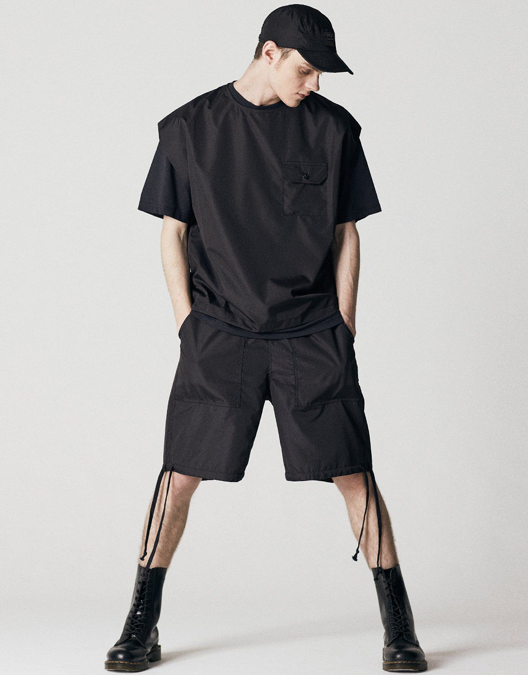 Military No Sleeve Nylon Tank - Black