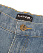 Workers Club Classic Jean Short R46 - Washed Light Indigo by Pass-Port - view 2