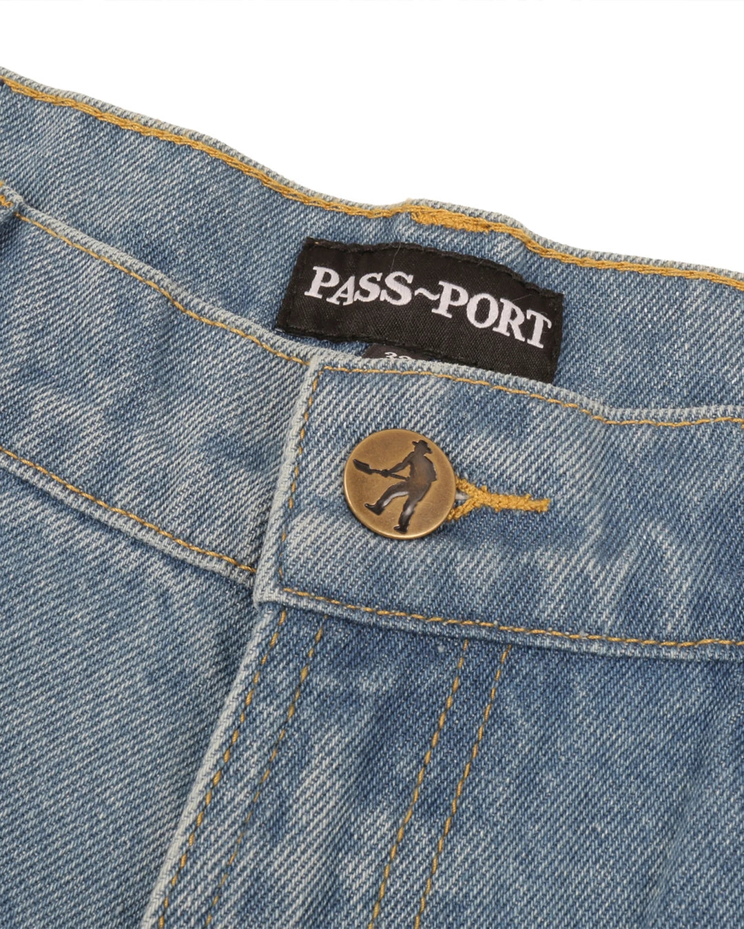 Workers Club Classic Jean Short R46 - Washed Light Indigo