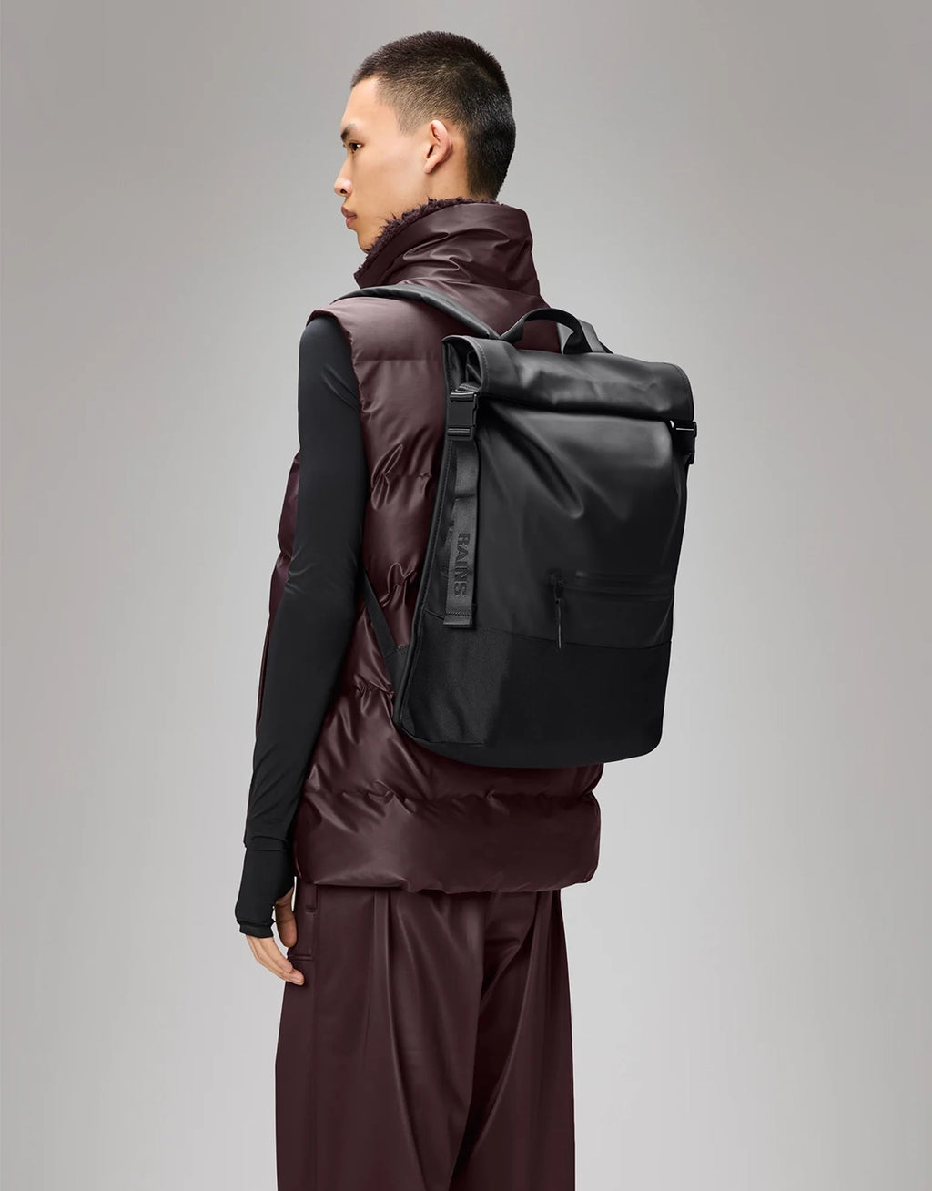 Trail Rolltop Backpack W3 - Black