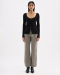 Arlotte Knit Cardigan - Black - Nude Lucy