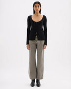 Arlotte Knit Cardigan - Black - Nude Lucy