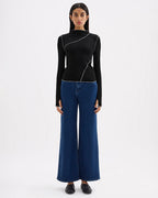 Aslan Long Sleeve Top - Black - Nude Lucy