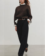 Elena Pant - Black - Nude Lucy