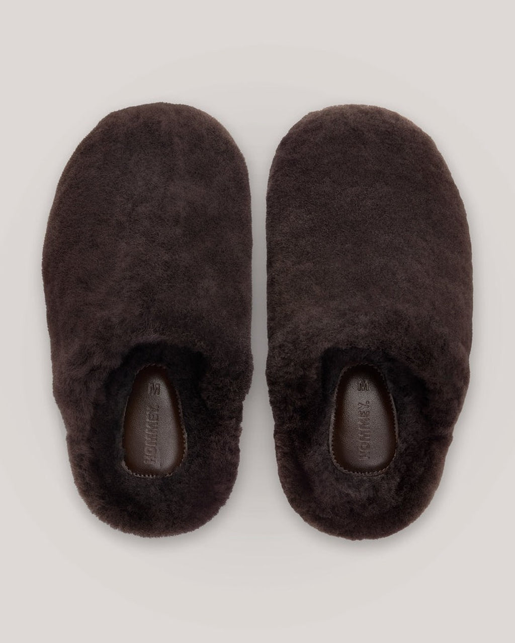 Sheepskin Slippers - Chocolate - Hommey