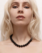 Angelo Necklace - Black - Honeybloom
