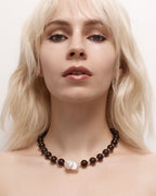 Clarence Necklace - Grey - Honeybloom