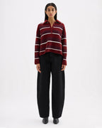 Maia Rugby Knit - Mulberry Stripe - Nude Lucy