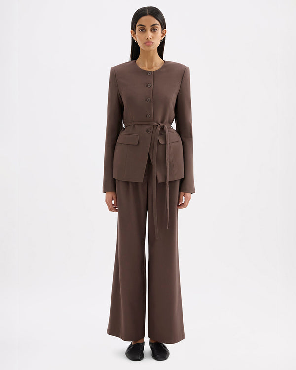 Nadia Jacket - Chocolate - Nude Lucy