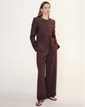 Nadia Pant - Chocolate - Nude Lucy