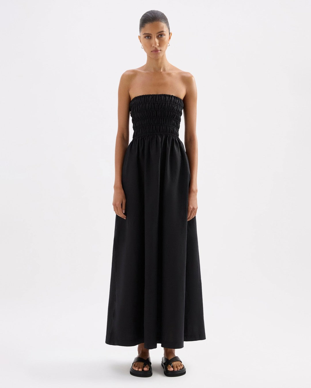 Zuri Maxi Dress - Black - Nude Lucy