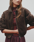 Sabina Bomber - Espresso - Nude Lucy