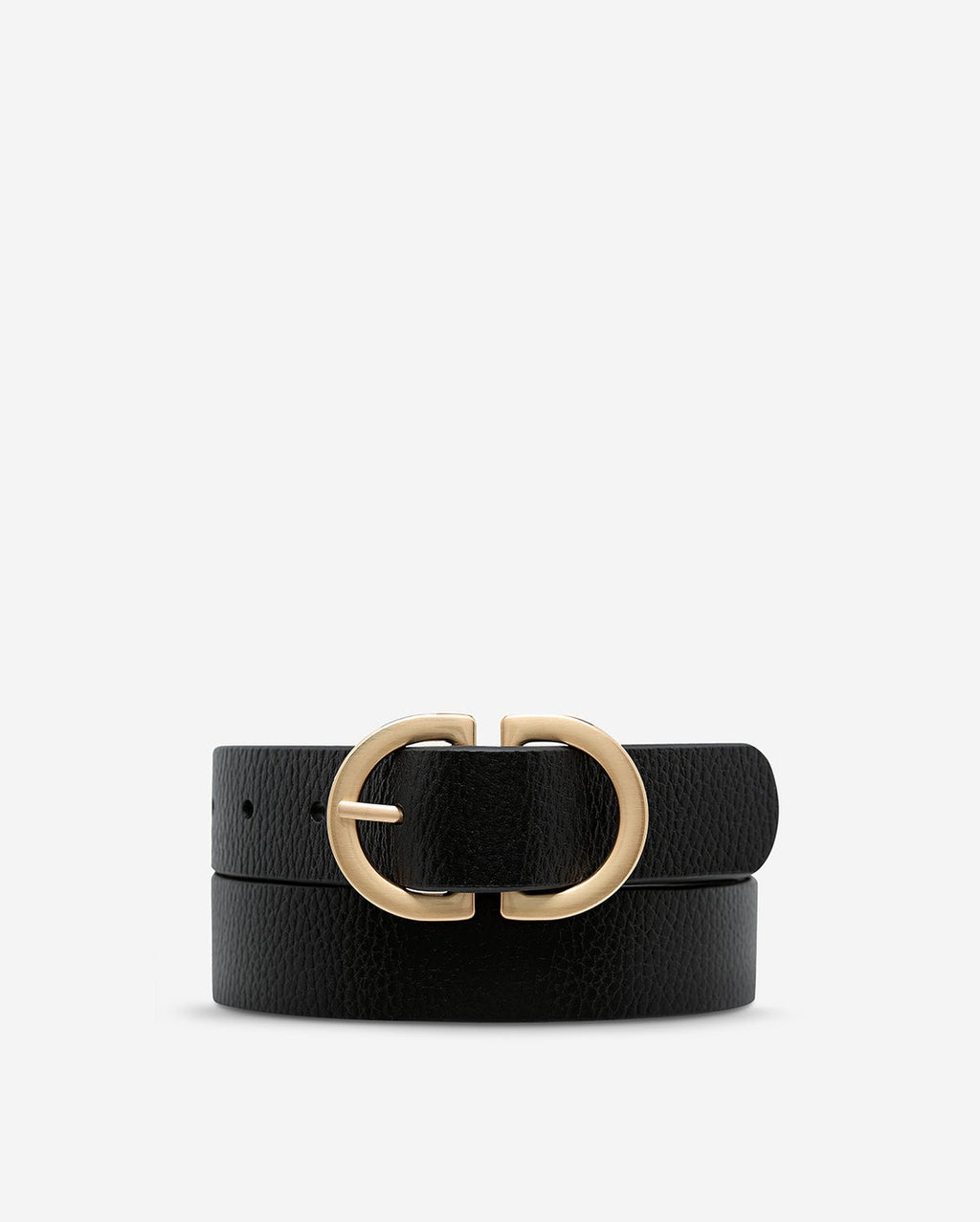 In Reverse Belt - Black/Gold - Status Anxiety