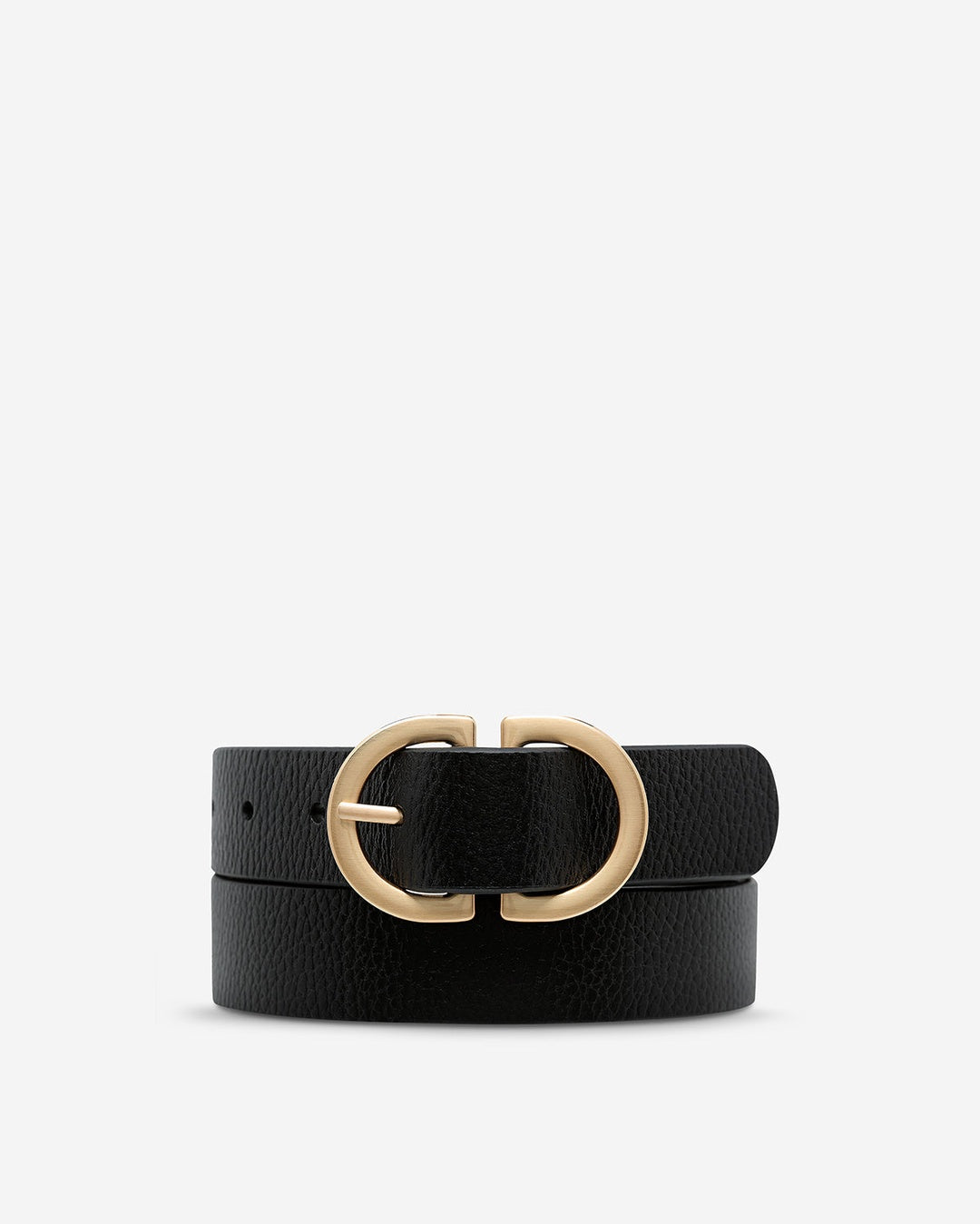 In Reverse Belt - Black/Gold - Status Anxiety