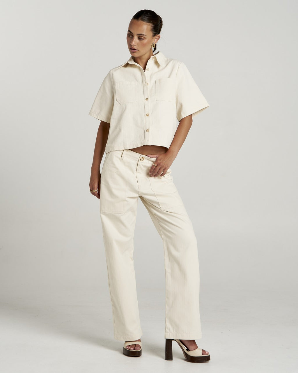 Carpenter Pant - Ecru - Summi Summi