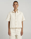 Carpenter Short Sleeve Shirt - Ecru - Summi Summi