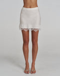 Florence Mini Skirt - White - Summi Summi