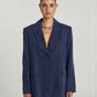 Navy Pinstripe