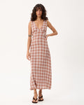 Tully Mirage - Hemp Seersucker Maxi Dress - Desert Check - Afends