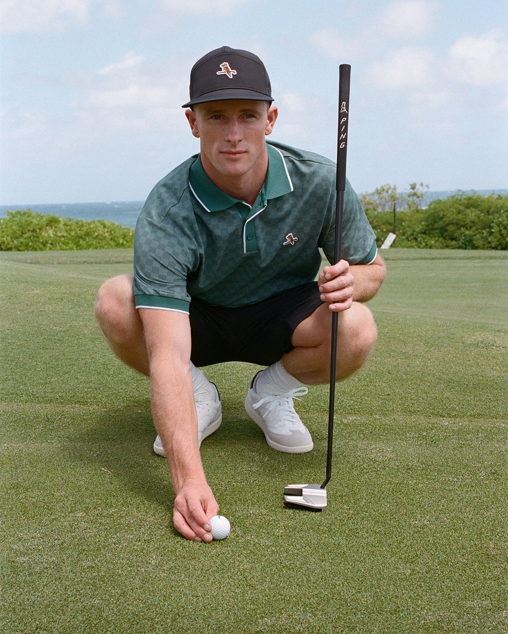Featherlite Kooka Polo - Forest Check by Walker Golf Things