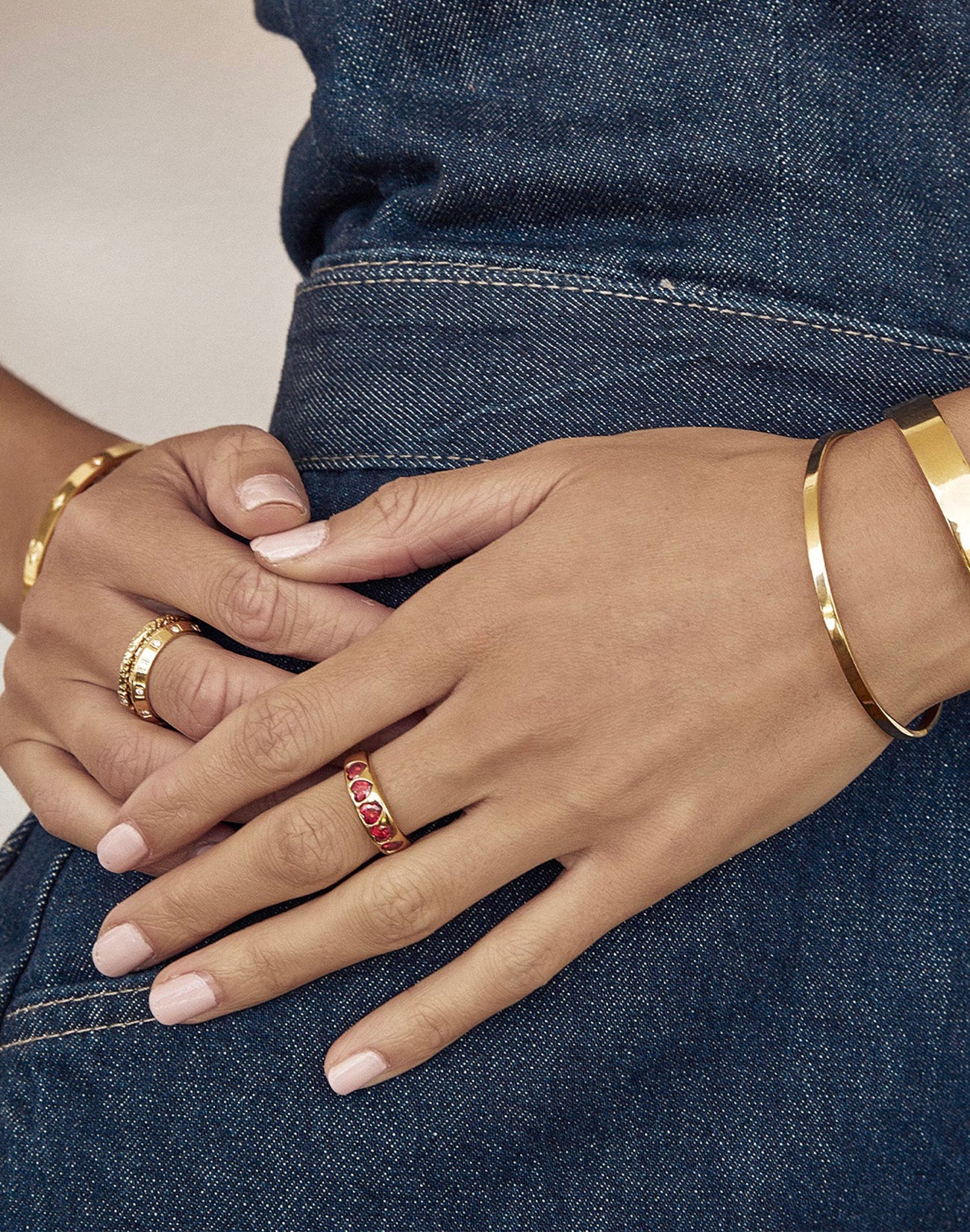 J'adore Gold Ring - Red
