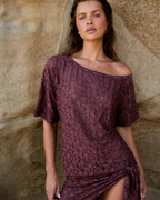 Lace Off Shoulder - Chocolat - Summi Summi