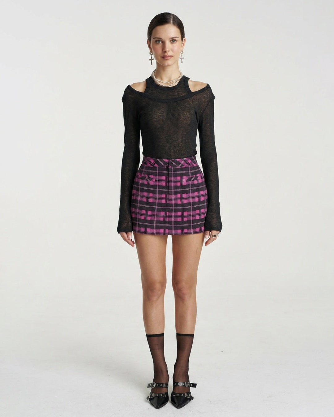 Skorty - Azalea Plaid - Summi Summi