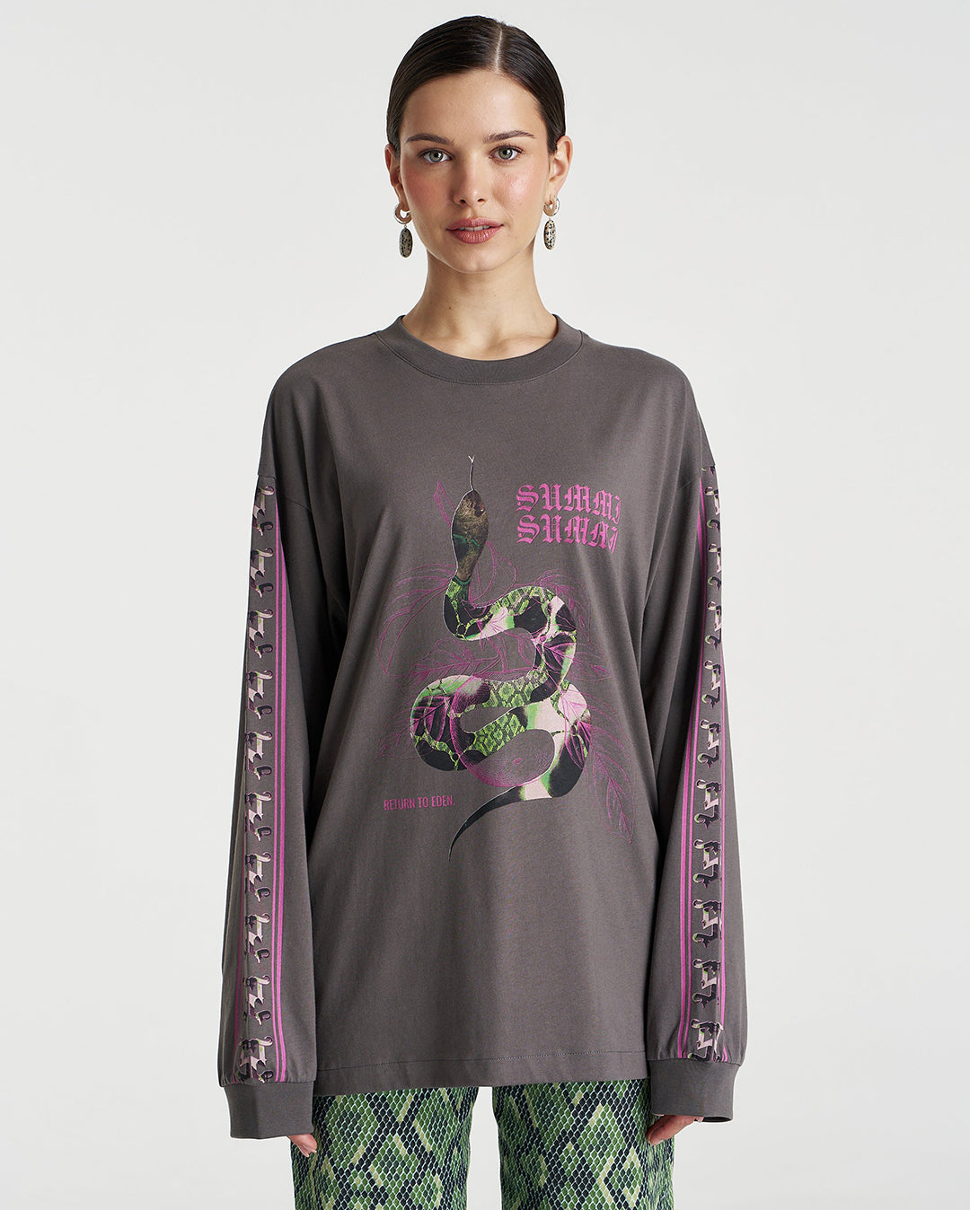Eden Long Sleeve Tee - Shadow - Summi Summi