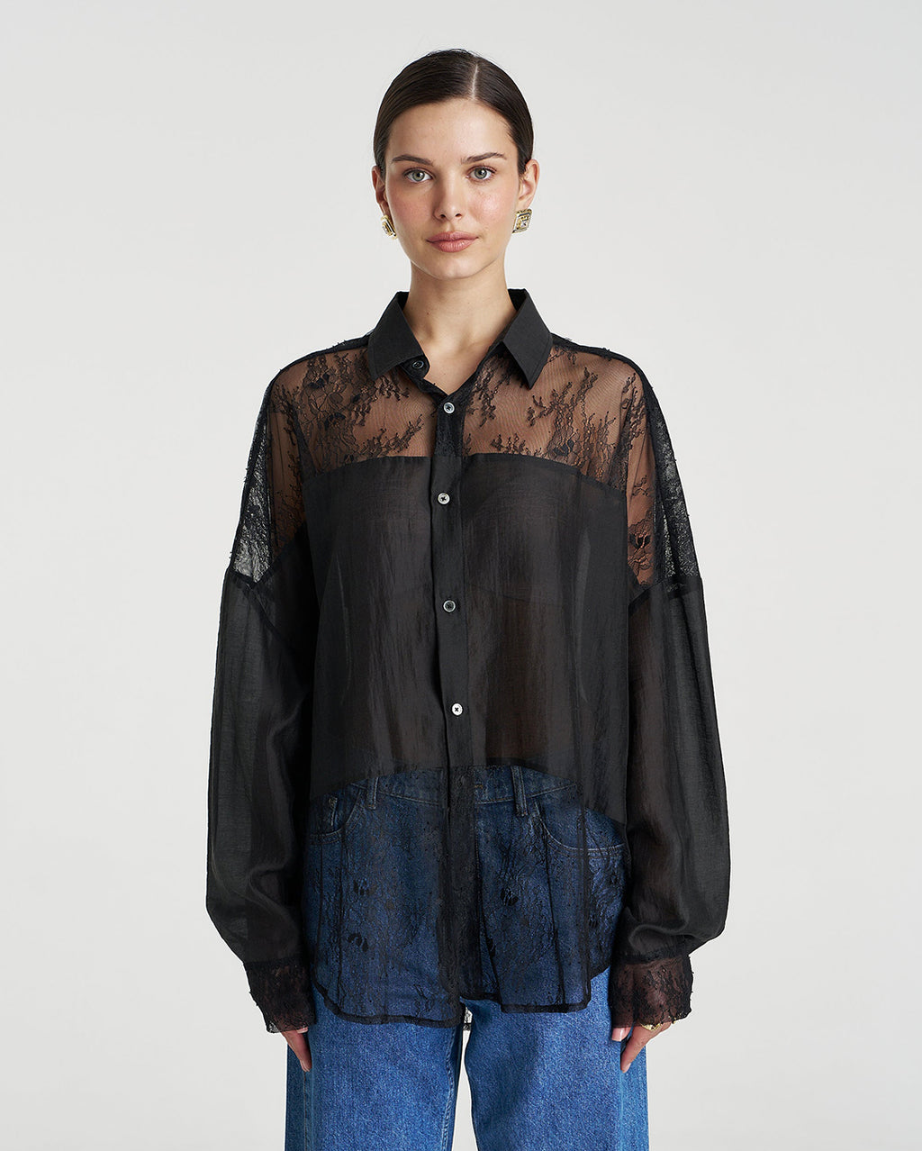 Dusk Long Sleeve Shirt - Black - Summi Summi