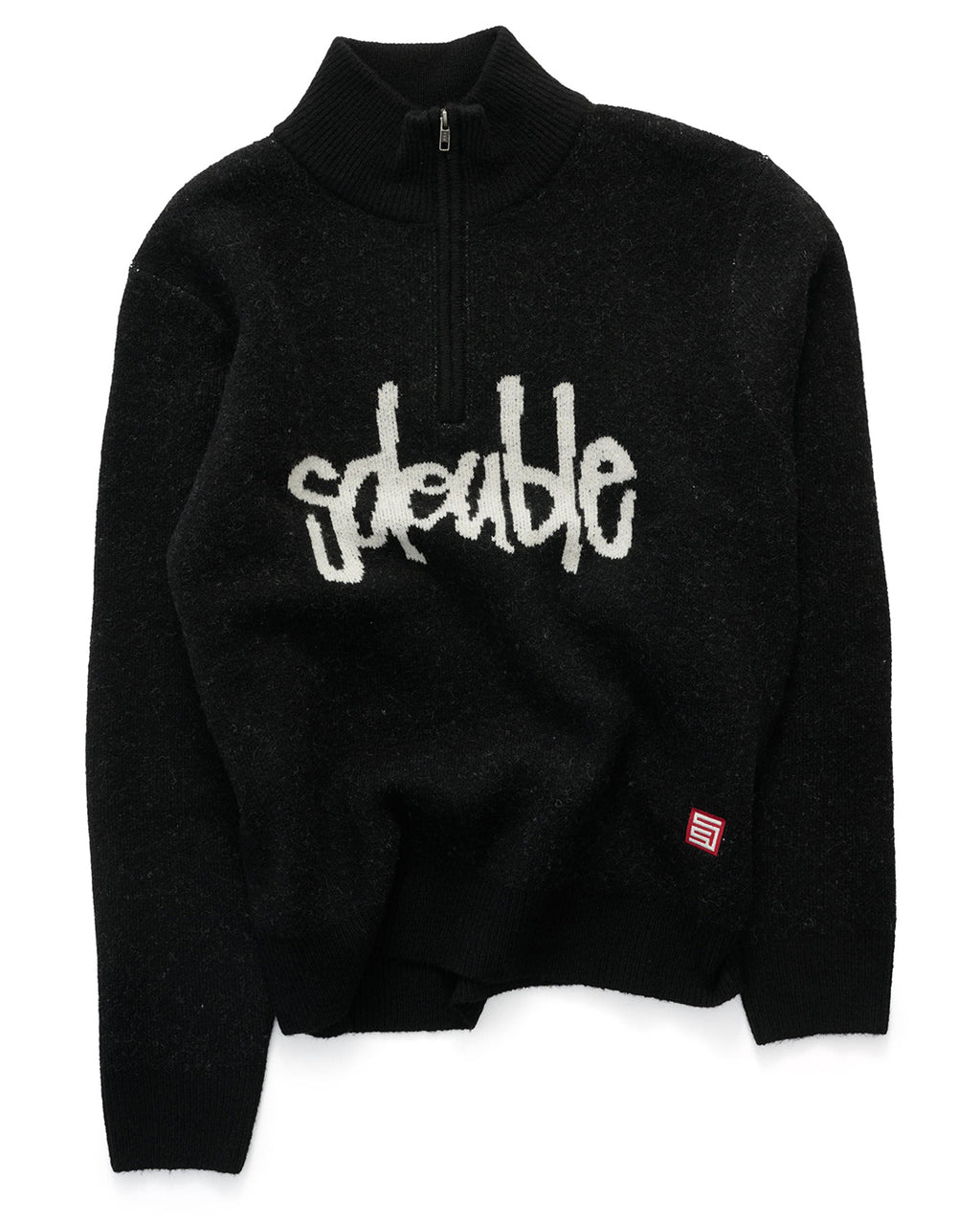 Quarter Zip - Black - S-Double