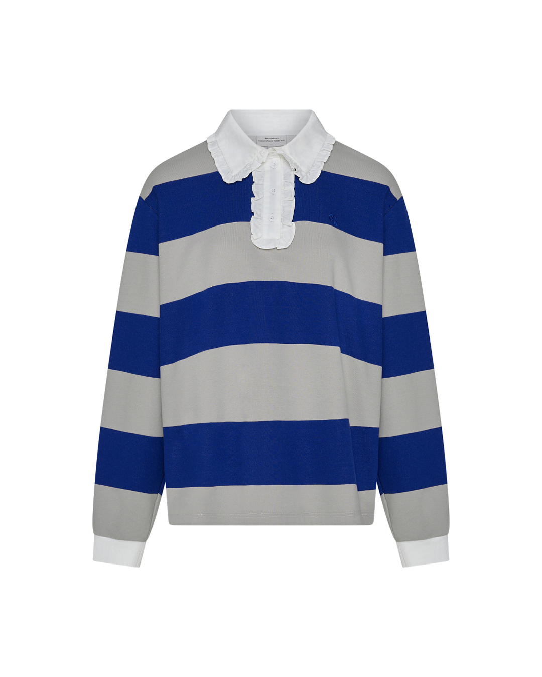 Ocean Frill Polo - Navy/Grey/White - Commonplace Essentials