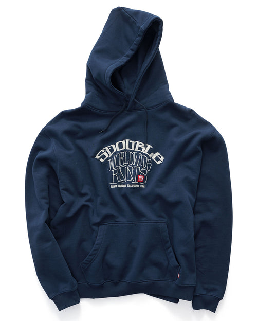 Arch Roots Pullover Hoodie - Navy - S-Double