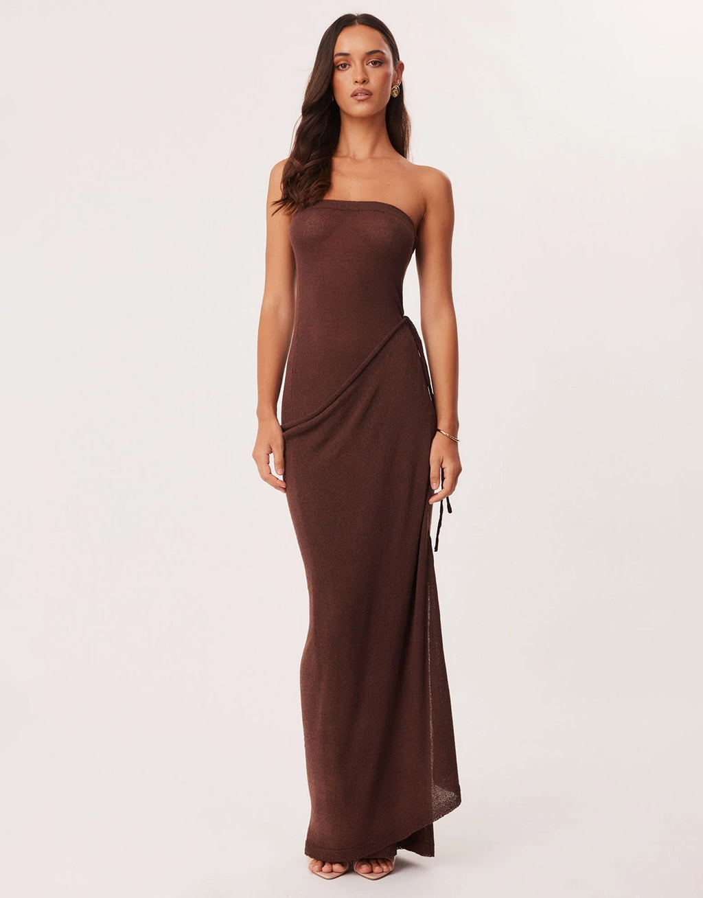 Mandy Wrap Maxi Dress - Chocolate by SNDYS