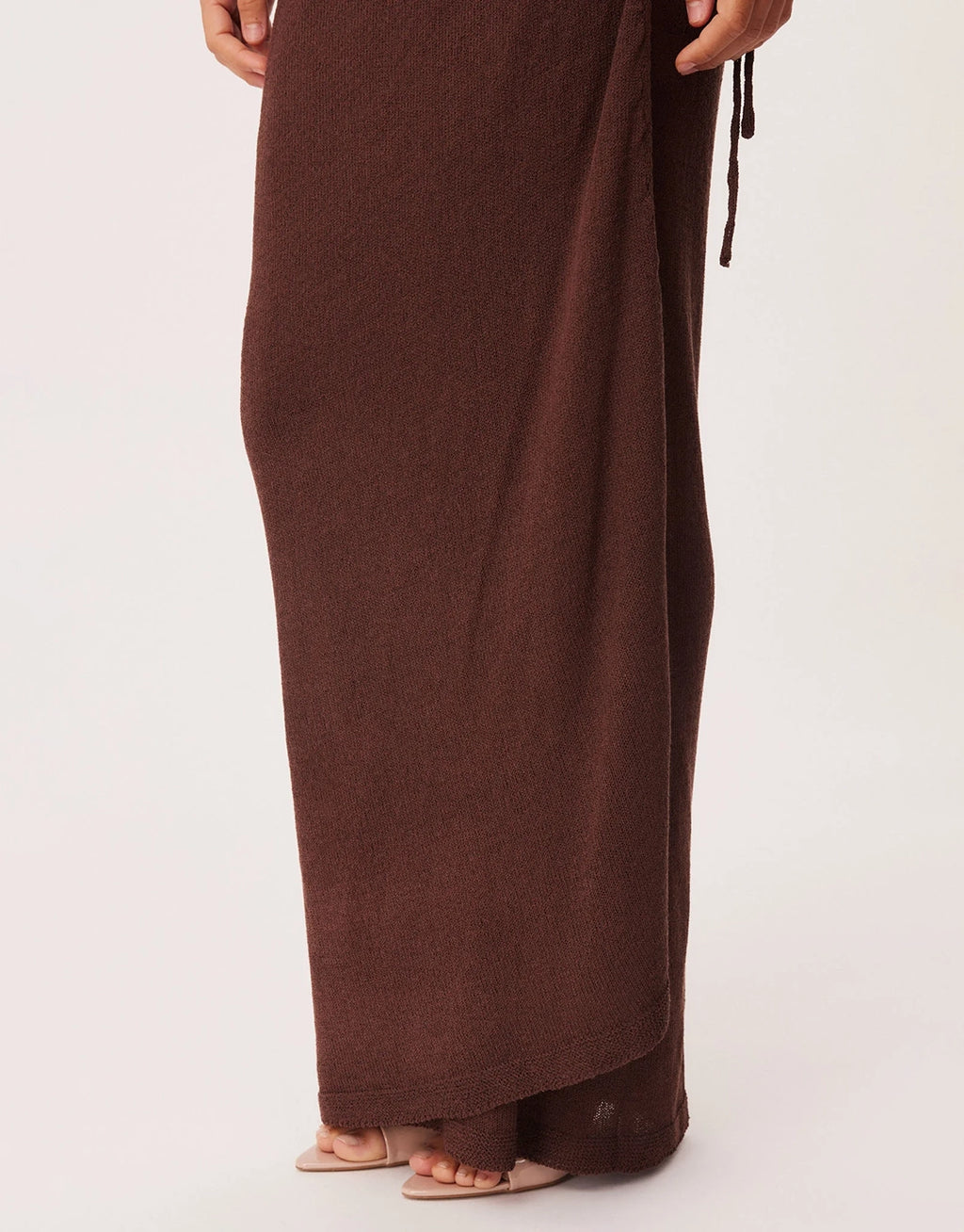 Mandy Wrap Maxi Dress - Chocolate by SNDYS - view 5